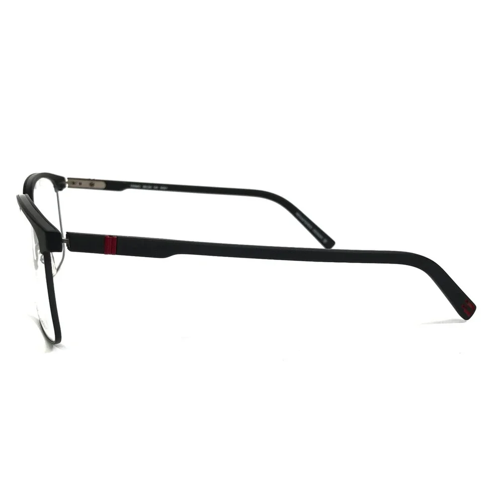 OGA by Morel Eyeglasses Frames 10094O NG01 Matte Black Square Full Rim 56-20-145